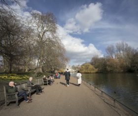London street view UK Stock Photo 02