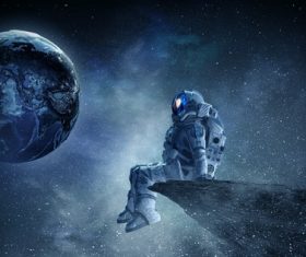 Looking up at the earth wallpaper background Stock Photo