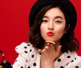 Lovely naughty Asian girl Stock Photo 04