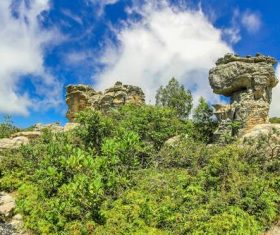 Magical natural rock Stock Photo 04