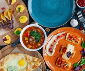 Meal food dish bowl Stock Photo