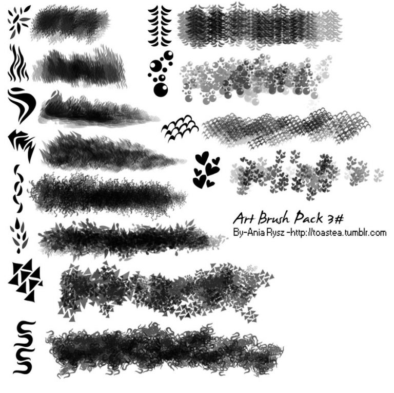 Messy Art Photoshop Brushes free download