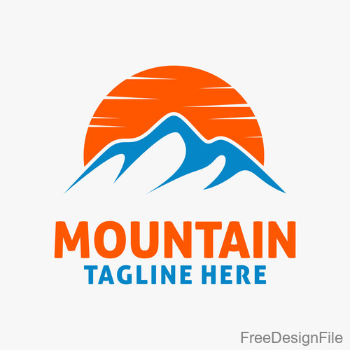 Mountain logo design vectors 02