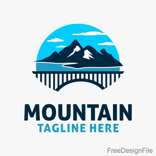 Mountain logo design vectors 03