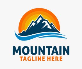 Mountain logo design vectors 04