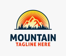 Mountain logo design vectors 05