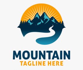 Mountain logo design vectors 06