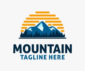 Mountain logo design vectors 07