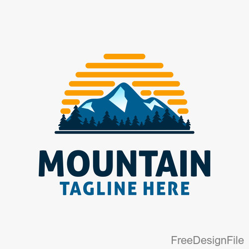 Mountain logo design vectors 07