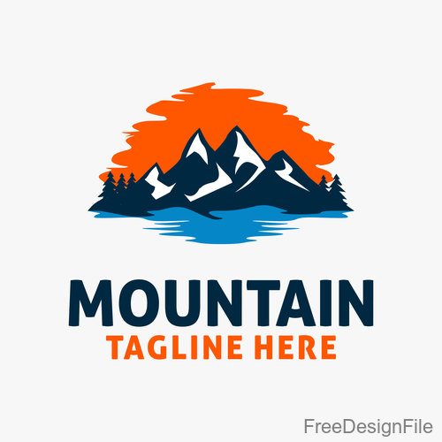 Mountain logo design vectors 08