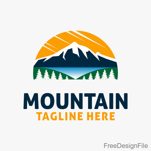 Mountain logo design vectors 09