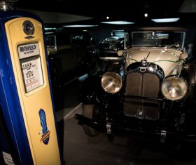 Old-fashioned brand car exhibition Stock Photo 01