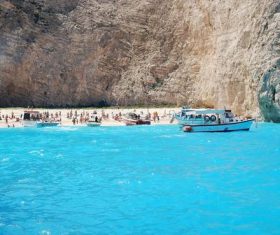 People on vacation by the sea Stock Photo 03