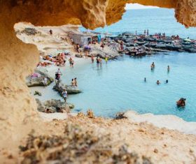 People on vacation by the sea Stock Photo 05