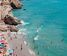 People on vacation by the sea Stock Photo 08