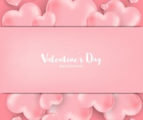 Pink valentines day background vectors 01