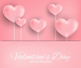 Pink valentines day background vectors 02
