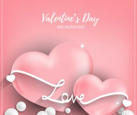 Pink valentines day background vectors 03