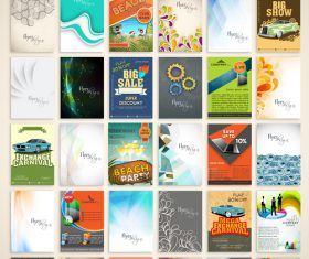 Poster and flyer template vector set 02