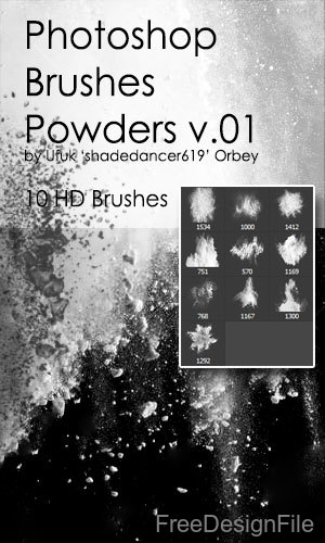 Powders HD Photoshop brushes