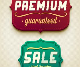 Premium sale badges vectors