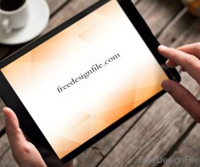 Realistic iPad Mockup PSD Template Design