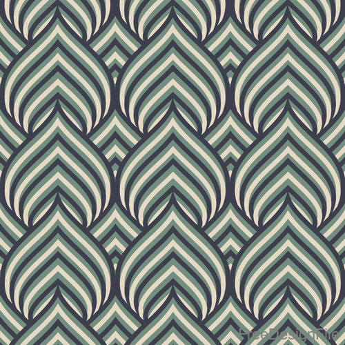 Repeating texture with stylized leaves color vintage pattern vector