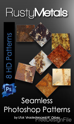 Rusty Metal Seamless Photoshop Patterns