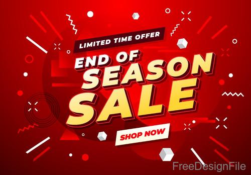 Sale special offer discount poster vector template 03