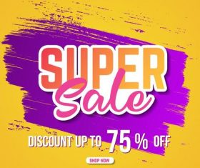 Sale special offer discount poster vector template 04