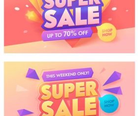 Sale special offer discount poster vector template 05