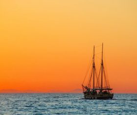 Sea Sailing Vessel Stock Photo