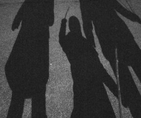 Shadows on the ground Stock Photo 02