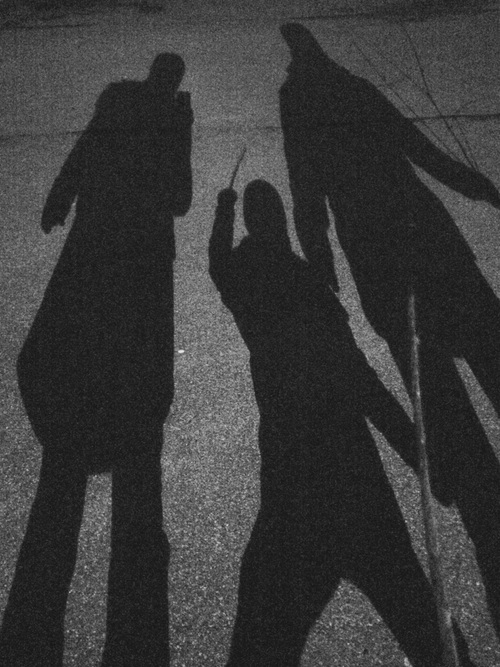 Shadows on the ground Stock Photo 02