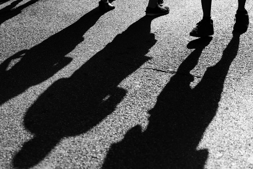 Shadows on the ground Stock Photo 10