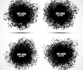 Splash ink brush illustration vectors 01