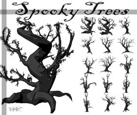Spooky Tree Photoshop Brushes