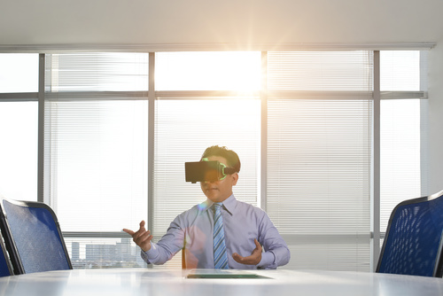 Stock Photo Virtual reality 3D glasses IT entertainment technology 04