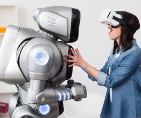 Stock Photo Virtual reality 3D glasses IT entertainment technology 06