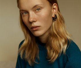 Stock Photo Young girl portrait 01