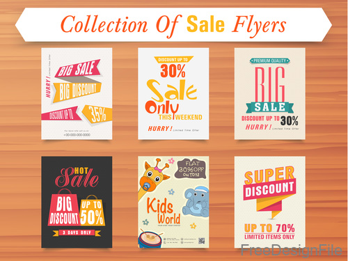 Supper discount with sale flyer template vector