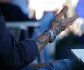 Tattooed person Stock Photo 03