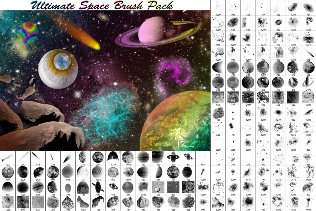 Ultimate Space Photoshop Brushes