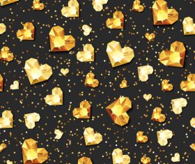 Valentines Day diamond seamless pattern vector 01