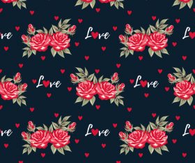 Valentines day love pattern seamless vectors 01