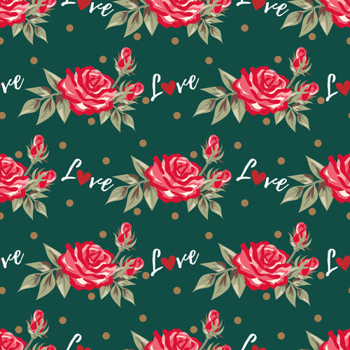 Valentines day love pattern seamless vectors 03