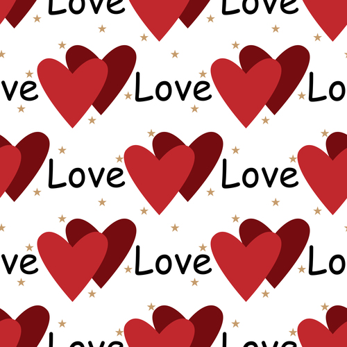 Valentines day love pattern seamless vectors 04