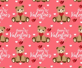 Valentines day love pattern seamless vectors 05