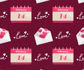 Valentines day love pattern seamless vectors 06