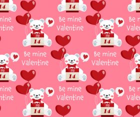 Valentines day love pattern seamless vectors 07